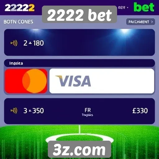 Opções de pagamento disponíveis no 2222 bet